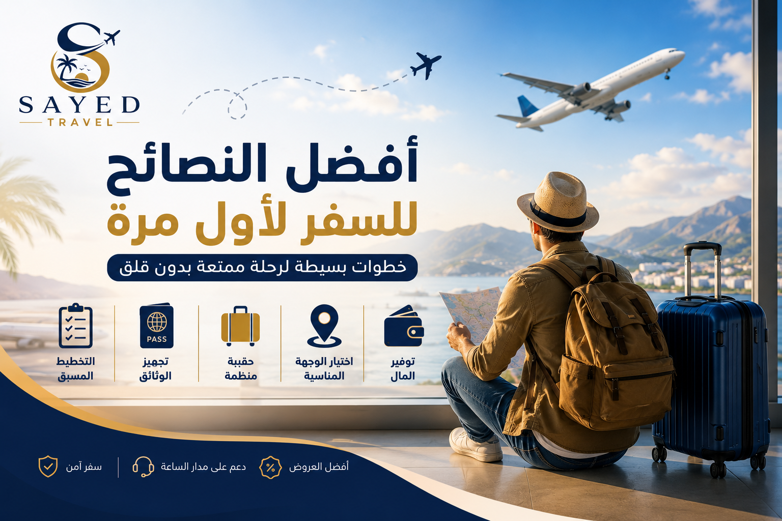 أفضل النصائح للسفر لأول مرة بدون قلق أو مشاكل