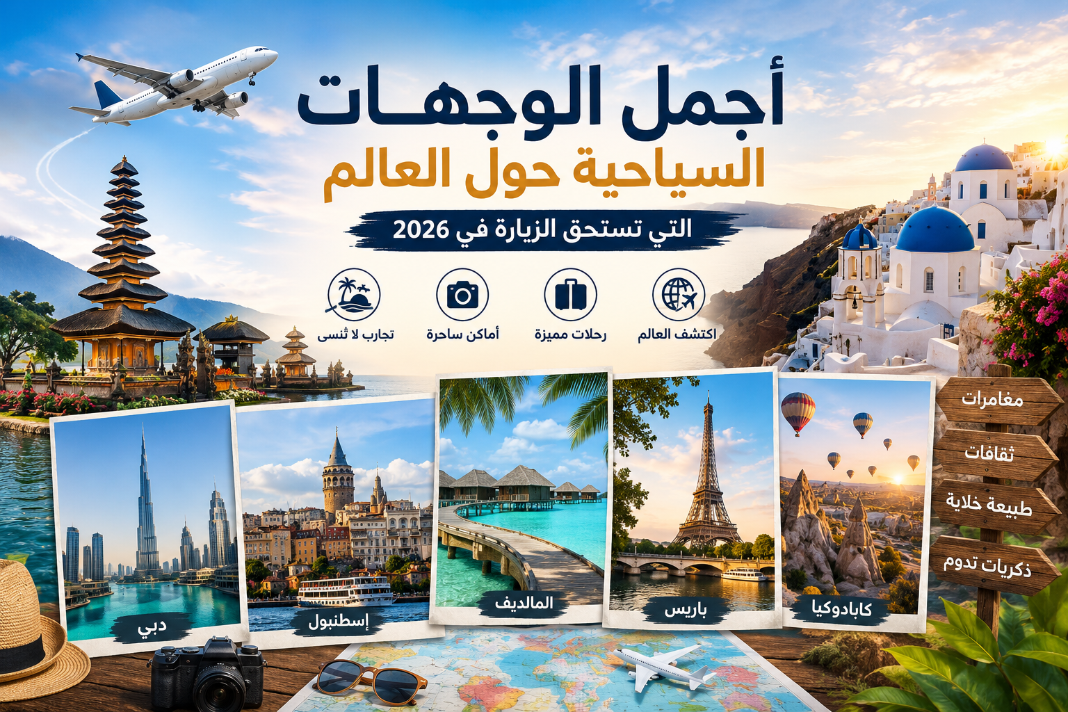 أجمل الوجهات السياحية حول العالم التي تستحق الزيارة في 2026